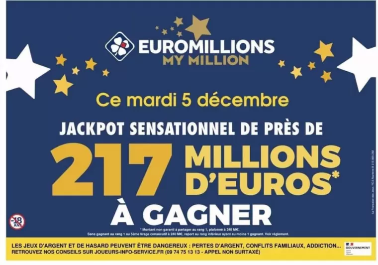 MÉGA JACKPOT EUROMILLIONS , Cognac, Le Jeanneteau